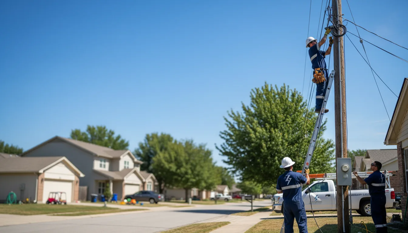 Residential electrician providing installation services in Revelo, KY